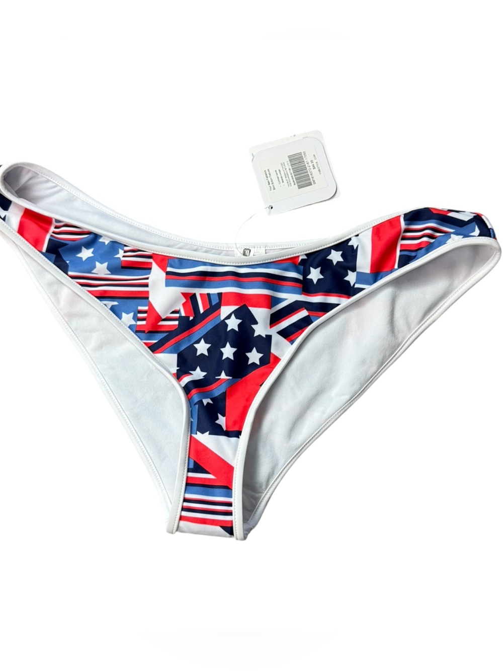 Fabletics Bajan Red , White & Blue Stars & Stripes Bikini Bottom